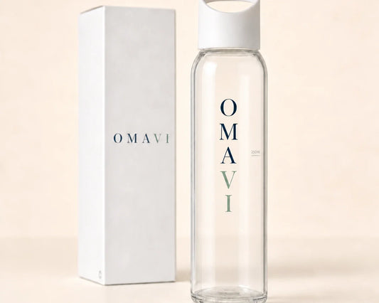 Gourde OMAVI en verre 470 ml offerte
