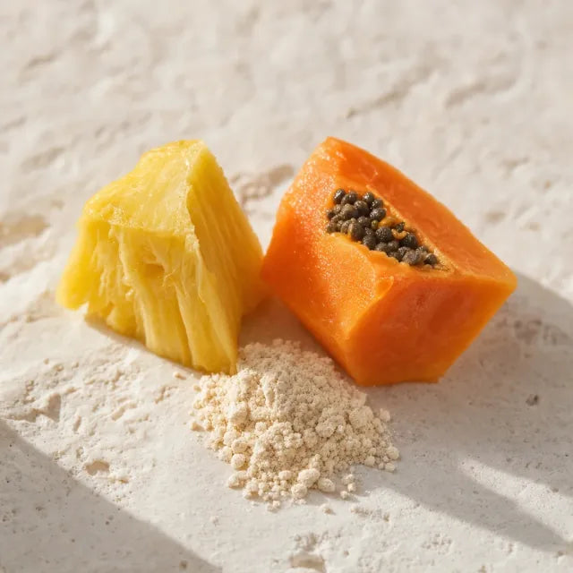 Bromélaïne + Papaïne - Bromélaïne (ananas) et papaïne (papaye)