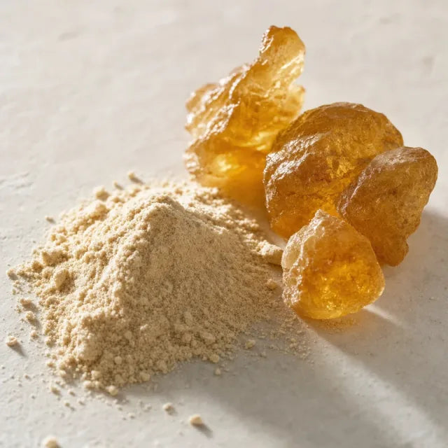 Fibres d'acacia - Gomme d'acacia (gomme arabique, Acacia senegal / seyal)